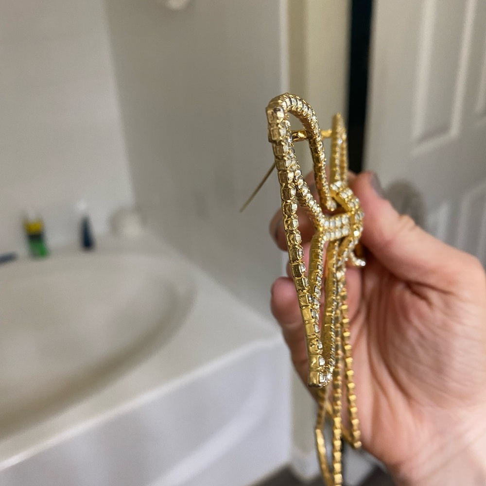 Vintage rhinestone bowtie brooch - Picture 4 of 5